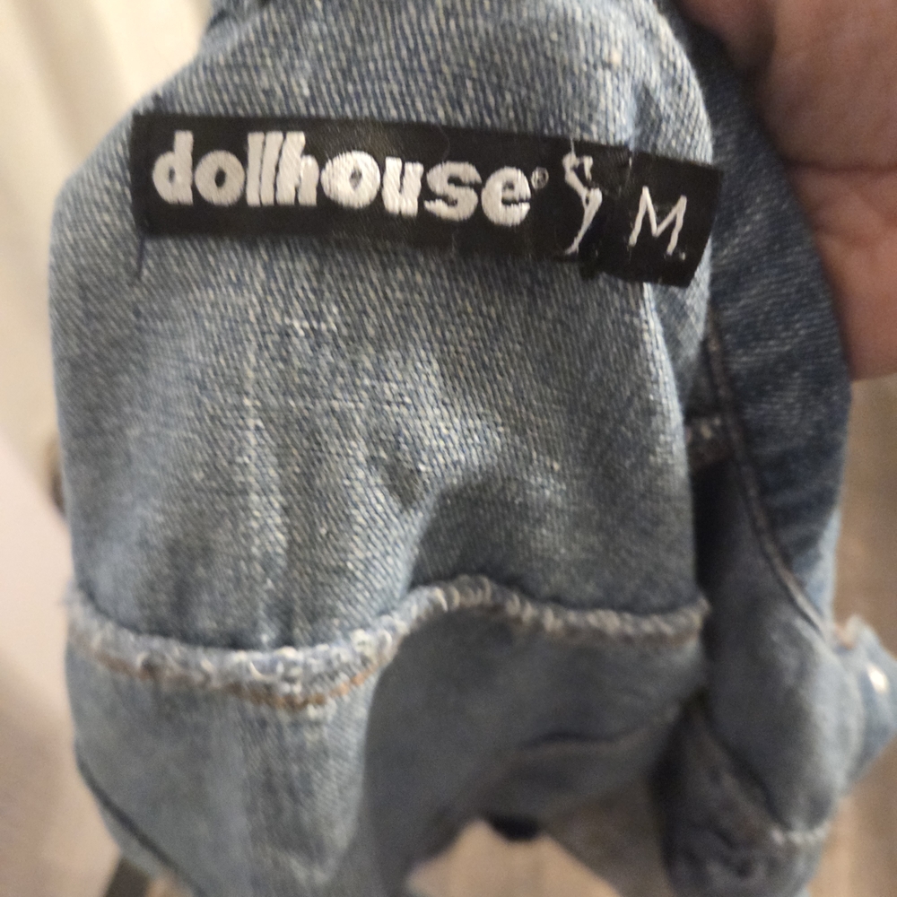 Trendy Dollhouse Light Blue Jean Jacket Button Up Vintage - Size‎ Medium - Picture 4 of 4